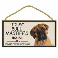 Imagine This Wood Breed Decorative Mortgage Sign, Bull Mastiff