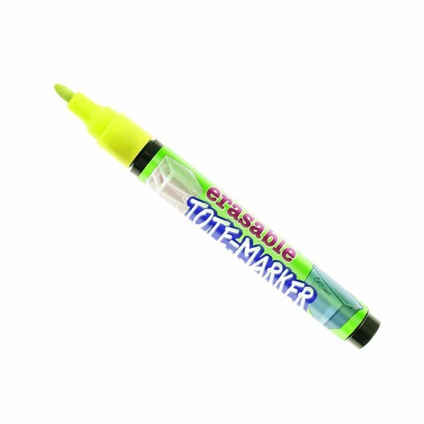 Uchida 490-C-F5 Marvy Tote Marker Erasable, Fluorescent Yellow