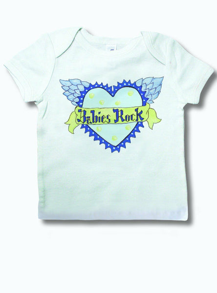 Light of Mine Designs Babies Rock Short Sleeve T-Shirt, 12-18 Months