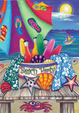 Toland Home Garden Beach Party 12.5 x 18 Inch Garden Flag