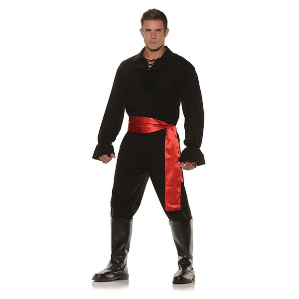 Underwraps High Seas Bandit Mens Adult Costume, Black, One Size