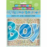 9ft Prismatic It's A Boy Baby Shower Banner