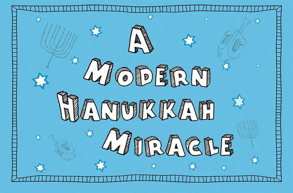 12-Count Hanukah Card Set with Envelopes, 4" x 6", Modern Miracle