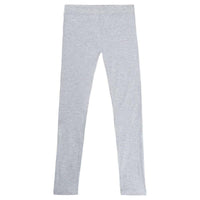 French Toast Girls' Solid-Leggings, Heather Grey, 5