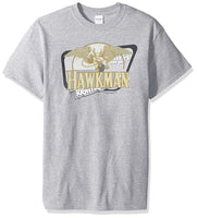 DC Comics Hawkman Fly By Adult T-Shirt Tee, Athletic Heather, Medium