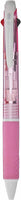 Uni Ballpoint Pen Jetstream 2 Color Black, Red Ink 0.7mm, Pink