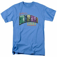 Trevco Men's Csi Miami Logo Distressed Adult T-Shirt, Carolina Blue, Medium