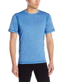 ASICS Men's Hot Shot Heathered Training Shirt, New Blue Heather, XX-Large
