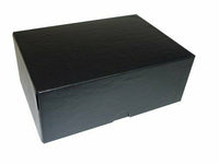 Aurora GB Black Proof Box, 6 1/2 x 4 1/2 x 2 1/2 Inches, Black, Linen Embossed
