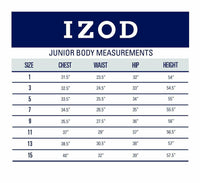 IZOD Junior's Uniform Stretch Twill Skinny Bermuda Short, Navy, 11