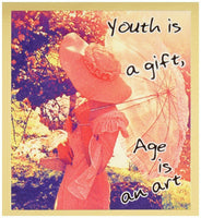 Gift Trenz Youth Is A Gift, Age Is An Art Magnetic Bookmark