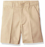 Classroom School Uniforms Boys Flat Front Shorts, Khaki, 7