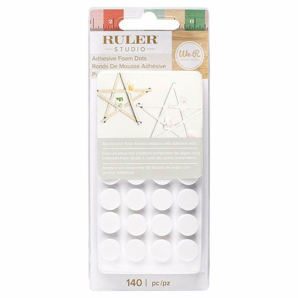 American Crafts We R Memory Keepers Ruler Studio Adhesive Dots 140 Piece