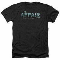 Trevco Men's Affair Logo Adult T-Shirt, Heather Black, Medium