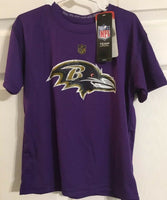 Baltimore Ravens Kids Youth Size M official NFL Dri Tek NFL Athletic T-Shirt