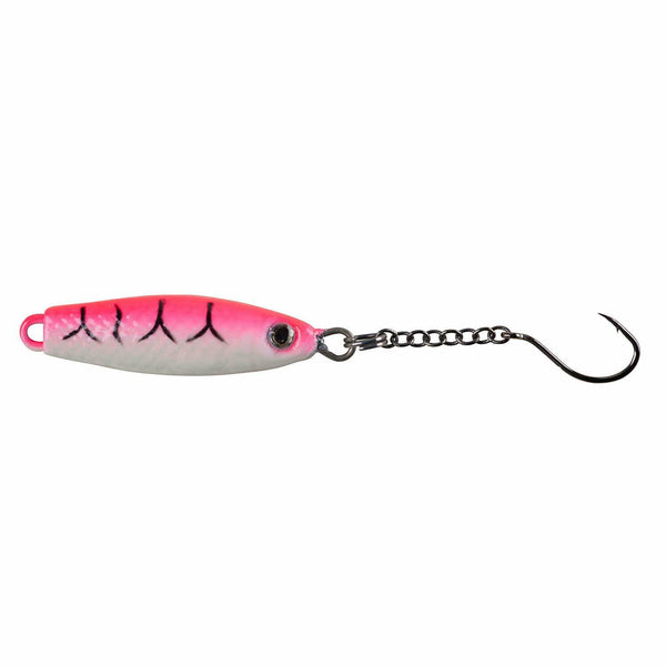 Johnson Snare Spoon Fishing Equipment, Pink Glow Tiger, 1/8 Oz