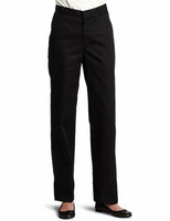 Classroom School Uniforms Juniors Flat Front Trouser Pant, Black 17/18
