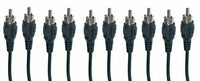 5 pack, 12 Feet RCA Audio/Video Male to Male Cable, CNE461446