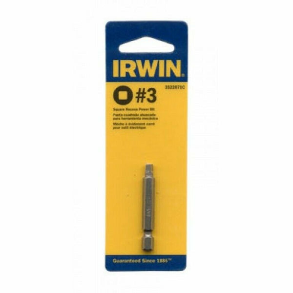 Irwin Tools 3522071C Power Bit 3Sq 1-15/16", Fastener Drive