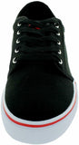 Adio Mens Melbourne Skate Shoe, Black/Red, 8 M
