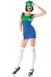 BeWicked Sexy Miss Luigi Costume, L/XL