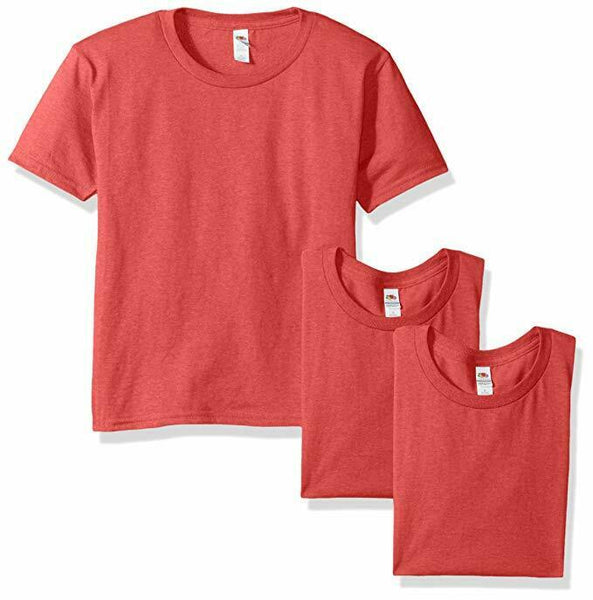 Fruit of the Loom Big Boys' Sofspun Youth T-Shirt (3-Pack) Size Med