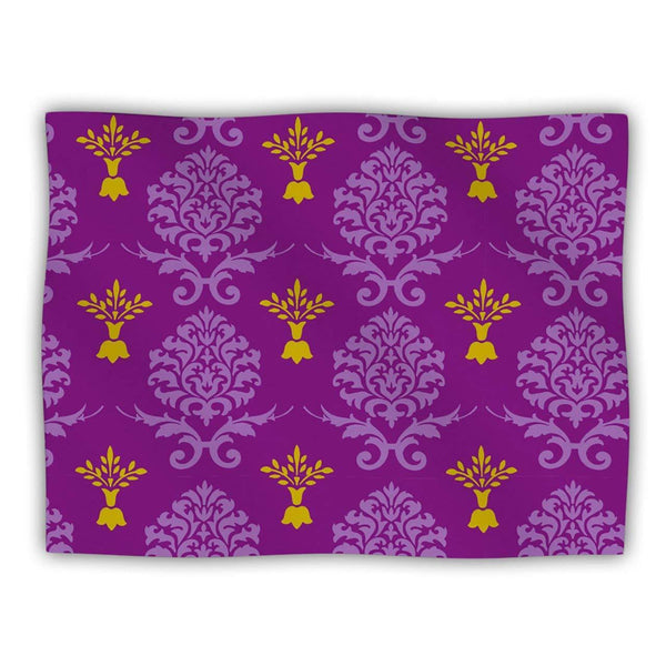 Kess InHouse Nicole Ketchum Purple Crowns Pet Dog Blanket, 60 by 50-Inch