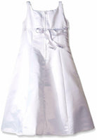 Lavender Girls' 2 Piece Sleeveless Empire Dress, White, 12