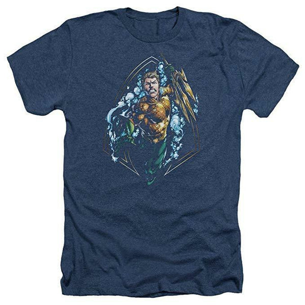 Trevco Men's JLA Justice League Archers Arrows Adult T-Shirt Navy Sm