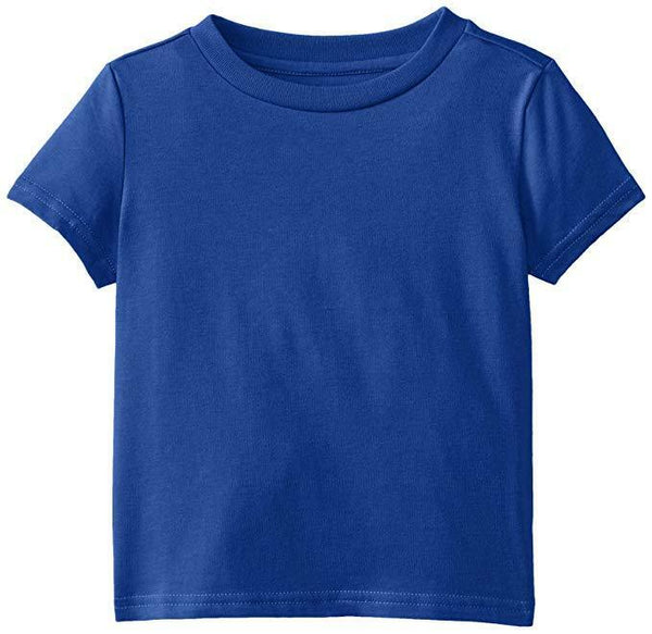 Kidtopia Little Boys' Short Sleeve Solid Cotton Poly Jersey Tee Size 2T