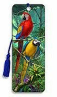 Artgame - Parrots - 3D Bookmark