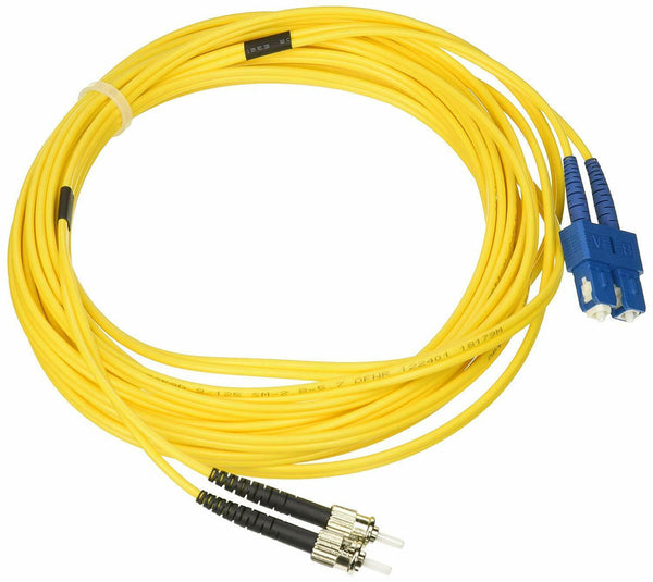 ED90355 Fiber Optic Cable, SC/ST, Singlemode, Duplex, 9/125, 7m, 3 Pack