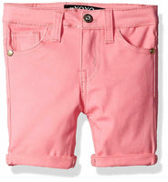 XOXO Girls' Toddler Stretch Twill Bermuda Short, Pink Cream, 2T
