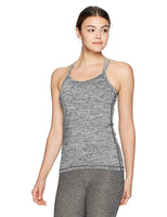 Women's NX2SKN Strappy Tank Top, Heather Castle Rock/Black, X-Large