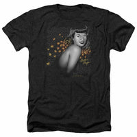 Trevco Men's Bettie Fancy Page Adult T-Shirt, Leopard Heather Black, Medium