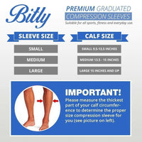 Bitly Graduated Calf Compression Sleeve, Small