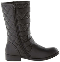 Wild Pair Women's Preston Motorcycle Boot, Black, Size 6.5