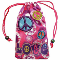 Amzer Universal Drawstring Bag Case Cover Pouch Peace and Love