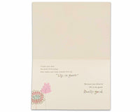 American Greetings Floral Birthday Card Life is Good with Flocking