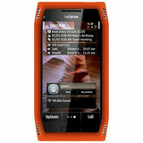 Amzer Silicone Skin Jelly Case for Nokia X7-00 - Orange