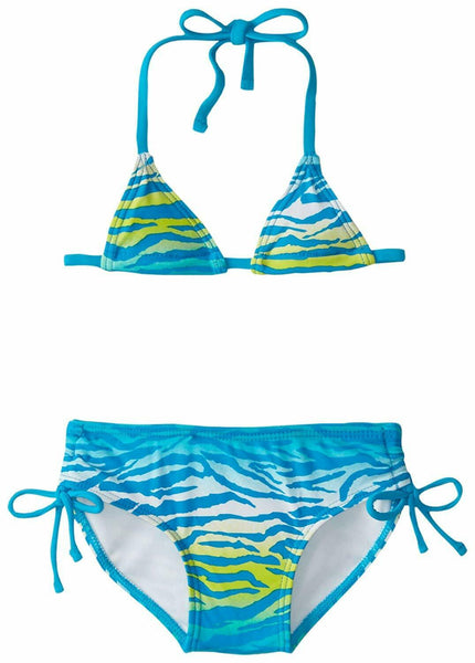 Kanu Surf Baby Girls' Malea Zebra Bikini, Blue, 24M