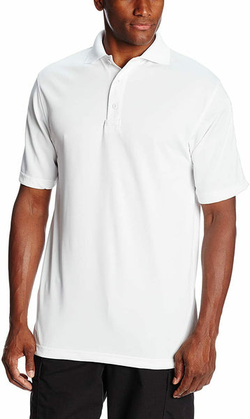 TRU-SPEC Men's Performance 24-7 Polyester Short Sleeve Polo Shirt, white, 5XL