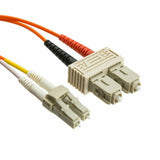 ED87300 Fiber Optic Cable, LC/SC, Multimode, Duplex, 50/125, 20M, 2 Pack