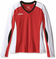 ASICS Unisex-Child Jr. Roll Shot Performance Jersey, Red/White, X-Large