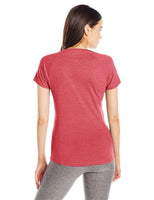 Antigua Women's Pep Shirt, Dark Red Heather, Medium