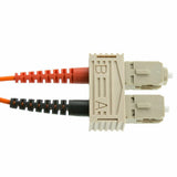 ED87034 Fiber Optic Cable, LC/SC, Multimode, Duplex, 50/125, 2M, 3 Pack