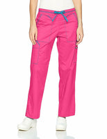 WonderWink Women's Utility Cargo Pant, Hot Pink, 3XT