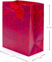 Hallmark Medium Christmas Gift Bag with Tissue Paper (Poinsettias)