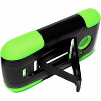 HR Wireless T-Stand Cover Case for ZTE Zinger Prelude 2 Z667 Black/Neon Green