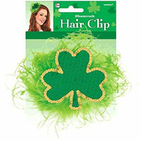 Amscan St. Patrick's Day Shamrock Green Sequin Hair Clip